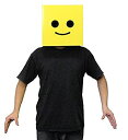 【中古】【輸入品・未使用】Male Yellow Brickman Costume Box Head [並行輸入品]