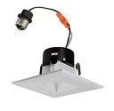 【中古】【輸入品・未使用】NICOR Lighting DQR3-10-120-2K-WH-BF 3%ダブルクォーテ% White Square LED Recessed Downlight in 2700K [並行輸入品]