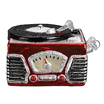 【中古】【輸入品・未使用】Old World Christmas Record Player Handcrafted Hanging Tree Ornament