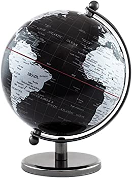 BRUBAKER Office Decoration Interactive Political World Globe 7.5 inches tall Black Globe_Blk_se 