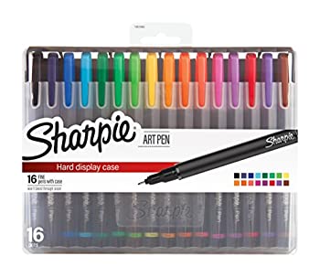 【中古】【輸入品・未使用】(16-Count%カンマ% Fine Point%カンマ% Assorted Colors) - Sharpie Art Pens%カンマ% Fine Point%カンマ% ..