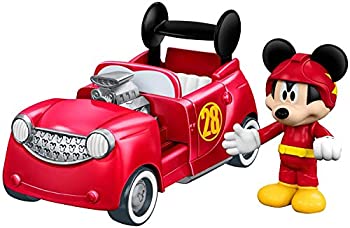 【中古】【輸入品・未使用】Fisher-Price Disney Mickey Mouse Clubhouse - 2-in-1 Hot Doggin' Hot Rod Vehicle & Figure [並行輸入品]