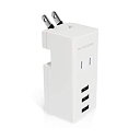 【中古】【輸入品・未使用】エレコム USB コンセント 充電器 電源タップ USB×3ポート AC×1個口 PSE適合 縦向き 2A ホワイト MOT-U05-...