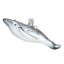 【中古】【輸入品・未使用】Old World Christmas 海と水 動物 ガラス 吹きガラス オーナメント クリスマスツリーのハンプバック クジラ