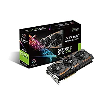 šۡ͢ʡ̤ѡASUS GeForce GTX 1070 8GB ROG STRIX 8GB 256-Bit GDDR5 PCI Express 3.0 HDCP Ready Video Card STRIX-GTX1070-8G-GAMING [¹͢]