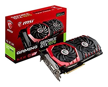 【中古】【輸入品・未使用】MSI GeForce GTX 1070 DirectX 12 GTX 1070 GAMING 8G 8GB 256-Bit GDDR5 PCI Express 3.0 x16 HDCP Ready SLI Support ATX Video Card [並行輸