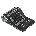 【中古】【輸入品 未使用】Sungwoo Foldable Silicone Keyboard USB Wired Waterproof Rollup Keyboard for PC Notebook Laptop (Black) 並行輸入品