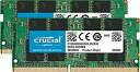 【中古】【輸入品・未使用】Crucial 32GB Kit (16GBx2) DDR4 2400 MT/s (PC4-19200) DR x8 Unbuffer...