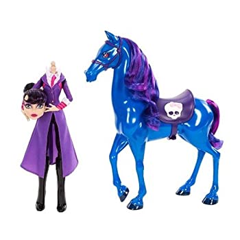 【中古】【輸入品・未使用】モンスターハイMonster High - Headless Headmistress Bloodgood Doll and Nightmare Horse Set [並行輸入品]