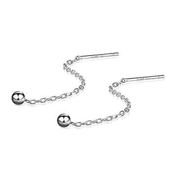 【中古】【輸入品・未使用】s.リーフMinimalismスレッドタッセルイヤリングスターリングシルバー小さなボールドロップロングチェーンイヤリング 【中古】【輸入品・未使用】s.リーフMinimalismスレッドタッセルイヤリングスターリングシルバー小さなボールドロップロングチェーンイヤリング
