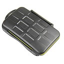 【中古】【輸入品・未使用】JJC MC-SDMSD12 Rugged Water-Resistant Memory Card Case (Black) [並行輸...