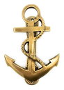 【中古】【輸入品・未使用】Madison Bay Company Nautical Ship's Anchor アンティーク真鍮ドアノッカー 高さ6.25インチ