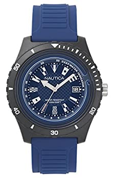 【中古】【輸入品・未使用】Nautica Men's Ibiza NAPIBZ008 Blue Silicone Quartz Sport Watch