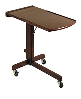 【中古】【輸入品・未使用】Winsome Wood Adjustable Laptop Cart/Table%カンマ% Antique Walnut [並行輸入品]