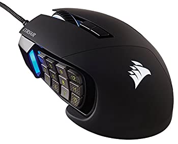 【中古】【輸入品・未使用】Corsair Gaming SCIMITAR Pro RGB Gaming Mouse%カンマ% Backlit RGB LED%カンマ% 16000 DPI%カンマ% Black..