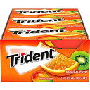 【中古】【輸入品・未使用】Trident 熱帯ツイストシュガーフリーガム - キシリトールと - 12パック(168個合計)(4)