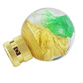 【中古】【輸入品・未使用】Abfer シフトノブ汎用 ブキャベツゴールドギア スティック レバー シフター..