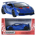 【中古】【輸入品 未使用】Kinsmart 1:38 Lamborghini SESTO ELEMENTO Blue ミニ車のおもちゃを表示する 並行輸入品