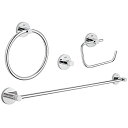【中古】【輸入品・未使用】Jabra 40823001 Essentialsのマスターバスルームアクセサリーセット4-in-1 タオルリング、600 mmのタオ...