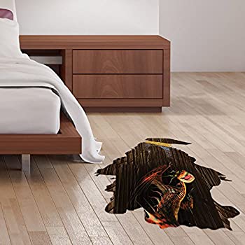 【中古】【輸入品・未使用】3D 壁のステッカー/壁画アートデカールのデコレータを介して自己接着性の取り外し可能なブレイク 8002E地獄ドラゴン(60 x 90cm)[並行輸入品]