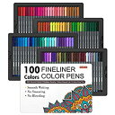 【中古】【輸入品・未使用】Shuttle Art 水性ペン 100色セット 極細ライン 0.4mm 線画ペン カラーペン 細線書きペン イラストペン ミリペン ...