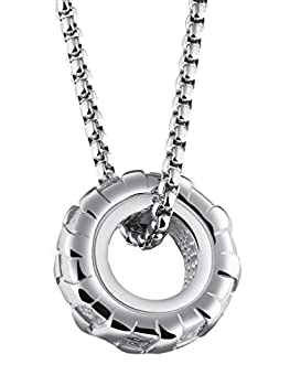 【中古】【輸入品・未使用】pamtierメンズクラシックホイールタイヤステンレススチールバイカーペンダ..