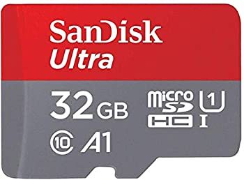 【中古】【輸入品・未使用】SanDisk microSDHC 98MB/s 32GB Ultra SD変換アダプター付属 サンディスク SDSQUAR-032G 海外パッケージ品 ..