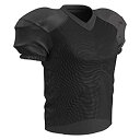 【中古】【輸入品・未使用】(Medium%カンマ% Black) - CHAMPRO Stretch Polyester Practise Football Jersey