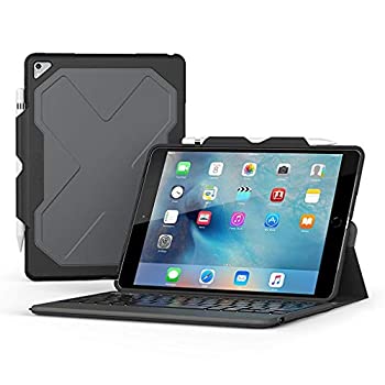 【中古】【輸入品・未使用】ZAGG Rugged Messenger 7色バックライトBluetoothキーボードfor Apple iPad Pro 10.5 ? ブラック ? id9rmk-bb0