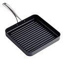 【中古】【輸入品 未使用】Cooks Standard 02540 Square Grill Pan カンマ Large カンマ Black