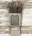 【中古】【輸入品 未使用】Galvanised Steel Vintage Dalton Wall Box with Towel Bar