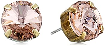 【中古】【輸入品・未使用】[ソレーリ]Sorrelli %ダブルクォーテ%Vintage Rose%ダブルクォーテ% Round Crystal Essentials Stud Earrings ピアス ジュエリー[並行輸入品]