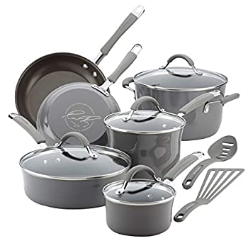 楽天スカイマーケットプラス【中古】【輸入品・未使用】Rachael Ray Cucinaハード磁器エナメルNonstick 12-piece調理器具セット+ $ 30?byキャッシュバックメールSee Offer詳細 S