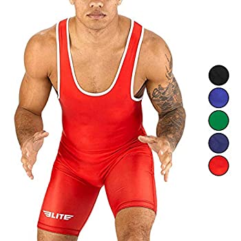 【中古】【輸入品 未使用】(XX-Large カンマ Red) - Elite Sports NEW ITEM Standard Wrestling Singlet