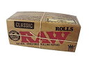 【中古】【輸入品・未使用】5個セット RAW Natural UNREFINED Classic Rolling paper 3m Rollpapers ロウク...