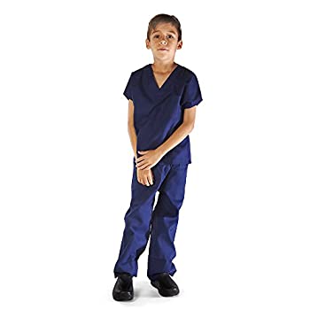 楽天スカイマーケットプラス【中古】【輸入品・未使用】M&M SCRUBS キッズ スーパーソフト子供用白衣セット 衣装 4 ブルー