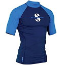 【中古】【輸入品・未使用】(Medium%カンマ% Aegean) - ScubaPro Men's UPF 80 T-Flex Short Sleeve Ra...