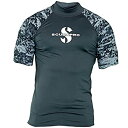 【中古】【輸入品・未使用】(Medium%カンマ% Graphite) - ScubaPro Men's UPF 50 Short Sleeve Rash Gu...