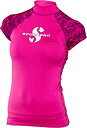 【中古】【輸入品・未使用】(Large%カンマ% Flamingo) - ScubaPro Women's UPF 50 Cap Sleeve Rash Gua...