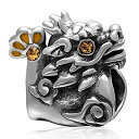 【中古】【輸入品・未使用】ドラゴンチャーム 925スターリングシルバー 動物ビーズ ファッションチャームブレスレットにフィット