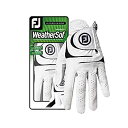 【中古】【輸入品・未使用】Footjoy WeatherSof メンズゴルフグローブ - 右手/左手&サイズ選択可世界No.1ゴルフグローブ。 M ホワイト