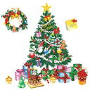 【中古】【輸入品・未使用】ウォールステッカー サンタクロース クリスマス ステッカー クリスマスツリー ステッカー 木 サンタ 壁シール トナカイ 星 雪 壁紙...