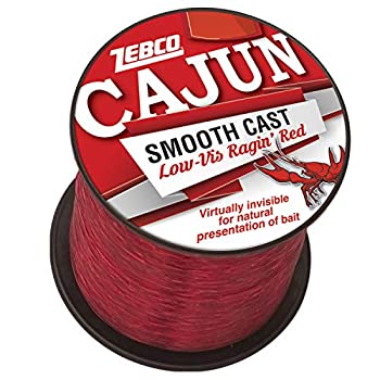 【中古】【輸入品・未使用】Zebco Cajun Low VIS QTR # スプール 12ポンド レッド 1150ヤード 12ポンド..