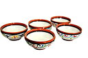 yÁzyAiEgpzTerracotta White Mini-bowl Set of 5 - Hand Painted From Spain