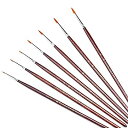 【中古】【輸入品 未使用】(7pcs-round) - Transon Miniature Detail Artist Paint Brush Set 7pcs for Watercolour カンマ Gouache カンマ Acrylic カンマ Oil カンマ Tempera カンマ