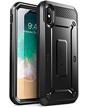 【中古】【輸入品・未使用】SUPCASE サプケース iPhone X用 フルボディ ユニコーンビートルプロシリーズ ラギッド ホルスターケース Full-body Rugged Holster Case with Bu