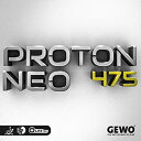 【中古】【輸入品・未使用】GEWO Proton Neo 475 - オフェンシブ 卓球ゴム マックスブラック