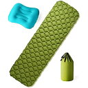 【中古】【輸入品・未使用】Exwell Ultralight寝袋、キャンプ、バックパッキング、旅行、キャンプ用マットレス&インフレータブルネックピローセットのた...