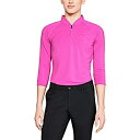 【中古】【輸入品・未使用】Under Armour レディース スレッドボーン エッジ ジップポロ フルオフクシア(565)/フルオフクシア、XS