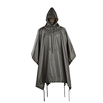 【中古】【輸入品・未使用】M-Tac ミリタリー リップストップ 防水 ポンチョ レインカバー (オリーブ)